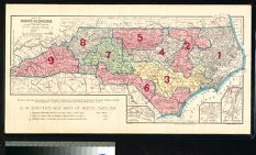 Map of North Carolina A.W. Shaffer.